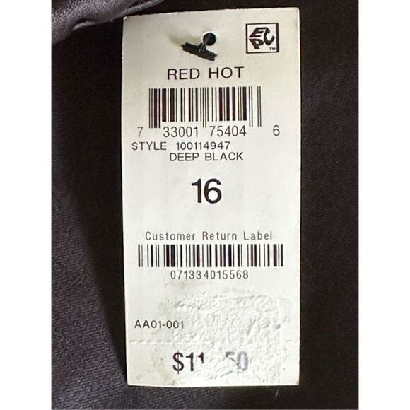 Inc Women’s Black RuffledSleeveless Cowl Neck Wide Leg Party Jumpsuit Size 16 - Picture 5 of 7